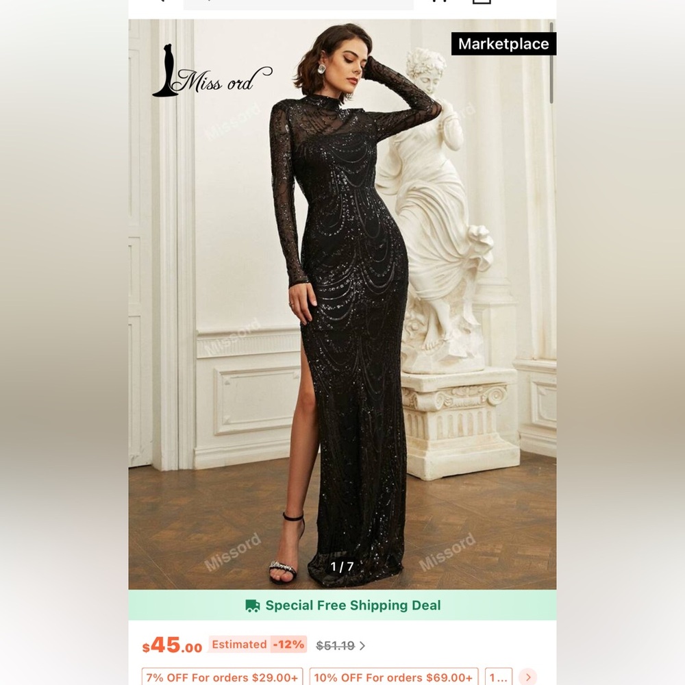 Black gown